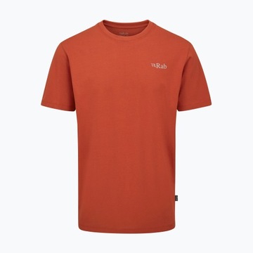 Мужская футболка Rab Stance Mountain Peak красная глина L