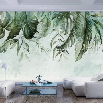 ОБОИ ТРОПИЧЕСКИЕ ЛИСТЬЯ 350x256 b-C-0782-a-a