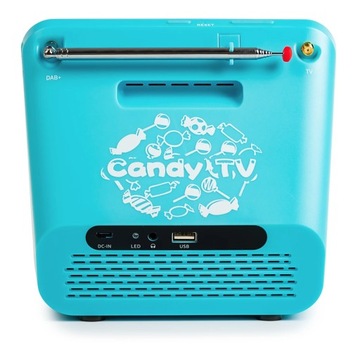 Мини-портативный телевизор 7 дюймов DVB-T2 DAB+ FM H.