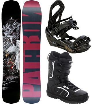 Zestaw snowboardowy Pathron Legend 147cm + buty Target + wiązania CT