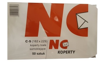 Koperty C5 SK format A5 białe koperta C-5 50 sztuk