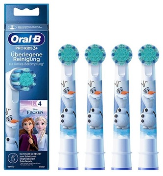 Oryginalne końcówki Oral-B dla dzieci Frozen 4 sztuki