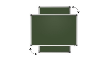 Зеленая школьная меловая магнитная доска 150x100