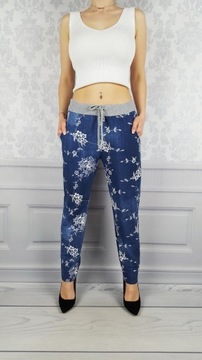 КОМФОРТНО - БРЮКИ - СВИТШОТ - ЦВЕТЫ - ХЛОПОК