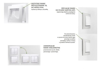 SIMON 54 ТРОЙНАЯ РАМА DR3/11 БЕЛАЯ