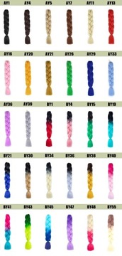 МОСТЫ СИНТЕТИЧЕСКИЕ ВОЛОСЫ ЦВЕТНЫЕ BRITAILS OMBRE ФИОЛЕТОВЫЙ РОЗОВЫЙ BY47