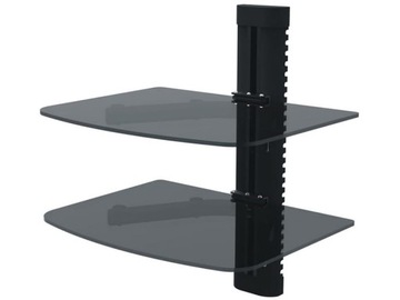 Półka pod telewizor podwójna DVD, dekoder, konsola