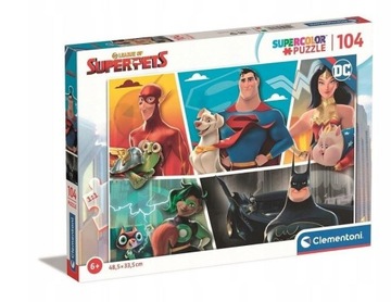 PUZZLE 104 EL DC SUPERPETS CLEMENTONI 27172