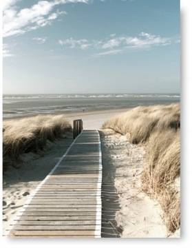 PLAŻA DROGA MORZE plakat 30x40 cm wydruk #107