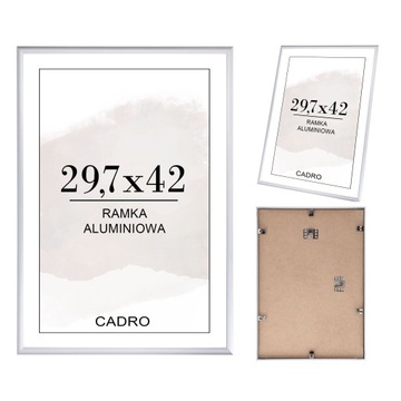 Фоторамка А3 30х42 алюминий серебристая