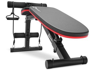 Прочная, прямая, регулируемая скамья с фиксатором ножек.