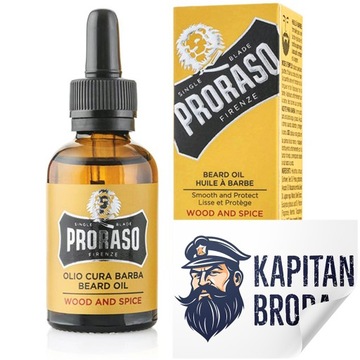 PRORASO - Olejek do brody WOOD & SPICES 30 ml.