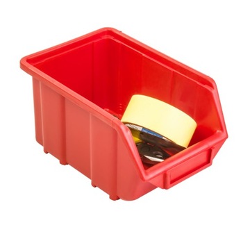 100x Pojemnik Kuweta Organizer Czerwon 245x160x126