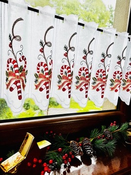 Firanka Kuchnia Zazdrostka Laska Cukrowa Święta Boże Narodzenie 40 wys