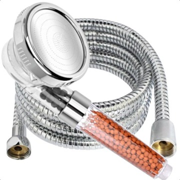 ZESTAW SŁUCHAWKA PRYSZNICOWA Z WĘŻEM Z FILTREM