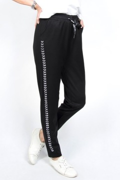 F95 DAMSKIE SPODNIE DRESOWE wysoki stan 4XL/5XL