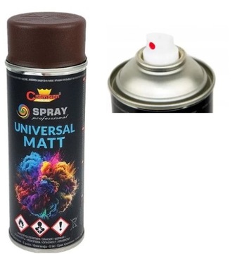 CHAMPION SPRAY UNIWERSALNY BRĄZ CZEKOLADOWY MAT RAL 8017 400 ML