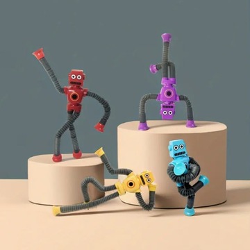 РОБОТ ПОП ТРУБКА С ПРИСОСАМИ ИГРА ДЛЯ МАЛЬЧИКА ИГРА «РАСТЯЖКА ТРУБКИ»