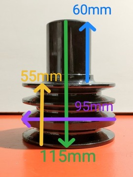 Traktorek kosiarka koło pasowe 115mm piasta silnik