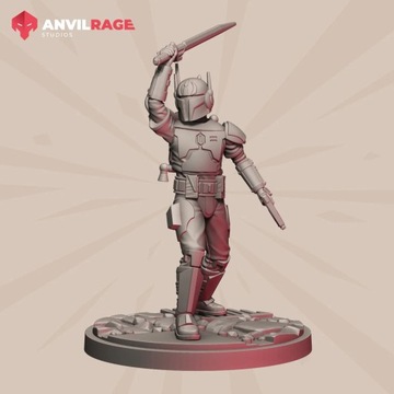 Shattered Hero — модель DEATH WATCH COMMANDER, подходящая для игры Star Wars Legion.