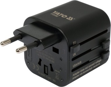 Uniwersalny podróżny adapter sieciowy YATO YT-81302 dla ponad 150 krajów