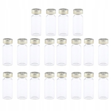 4 стеклянных герметичных флакона для рукоделия по 5 мл и 10 мл