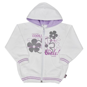 Dziewczęca BLUZA FLOWERS 100%bawełna