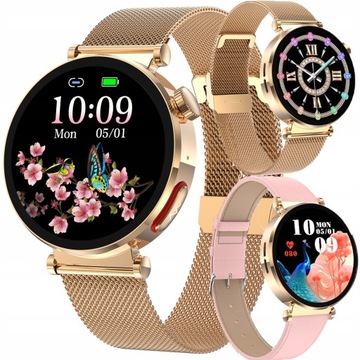 SMARTWATCH ZEGAREK DAMSKI POMIAR CUKRU GLUKOZA EKG HRV CIŚNIENIE MENU PL
