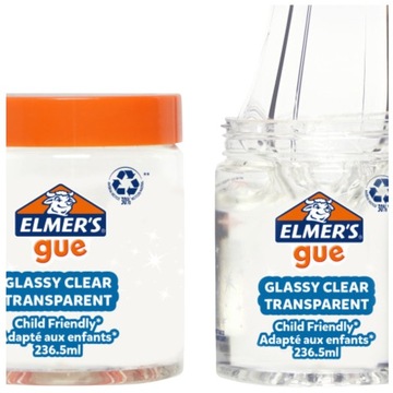 Gotowy slime przezroczysty w zakręcanym pojemniku 236 ml ELMERS Bezpieczny