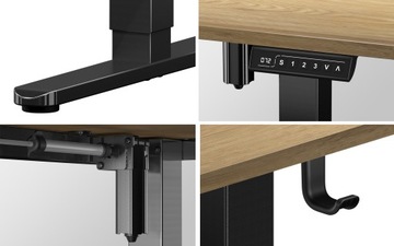 Biurko Elektryczne Z REGULACJĄ WYSOKOŚCI Mark Adler Leader 7.0 PANEL LED