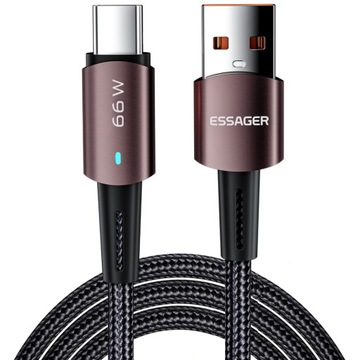 Kabel USB 6A Typ C QC 66W do HUAWEI XIAOMI SAMSUNG