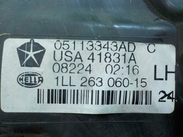 CHRYSLER GRAND VOYAGER V 10R 5D XENON SVĚTLO LEVÝ PŘEDNÍ 05113343AD