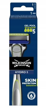 Maszynka WILKINSON Hydro 5 Skin Protection Sensitive + pojemnik z aloesem