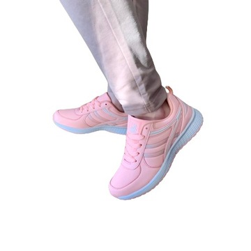 WYGODNE ADIDASY DAMSKIE LEKKIE BUTY SPORTOWE RÓŻOWE TRAMPKI