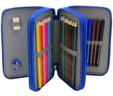 REAL MADRID Пенал с тремя клапанами и аксессуарами 255