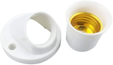 E27 ДЕРЖАТЕЛЬ ЛАМПОЧКИ, УГЛОВОЙ ДЛЯ КРЕПЛЕНИЯ ВИНТАМИ