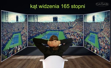 112-дюймовый ПРОЕКЦИОННЫЙ ЭКРАН HD 16:9 для кемпинга и домашнего использования