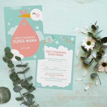 ТЕСТ + Диплом для Будущей Мамы Baby Shower + гаджет