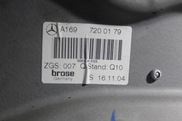 MECHANIZMUS SKEL LEVÝ PŘEDNÍ MERCEDES A TŘÍDA W169