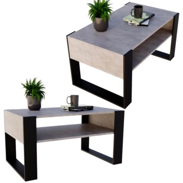 STOLIK KAWOWY Z ELEGANCKIM DESIGNEM WIELOKOLOROWY, IDEALNY DO SALONU