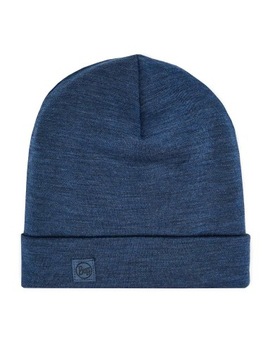 Šiltovka Buff Merino Heavyweight Beanie Solid Indigo