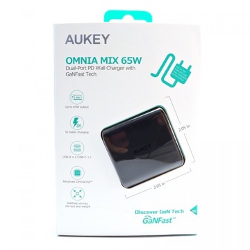 Зарядное устройство Aukey Omnia GAN PA-B3 65 Вт USB-C