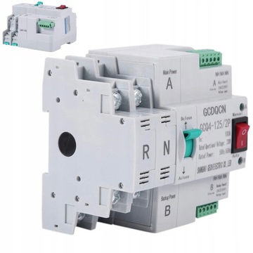 PODWÓJNY PRZEŁĄCZNIK TRANSFERU 220V 63A 60HZ 2P