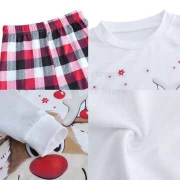 PIŻAMA Rodzinna piżama bożonarodzeniowa 2024 dorosłych pasujących do zestaw