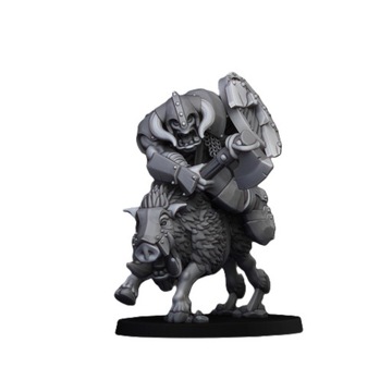 Mounted Orcs Captain - Highlands Miniatures