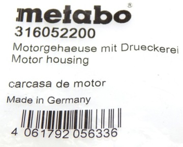 Корпус Metabo для УШМ 316052200