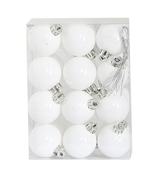 Елочные украшения из пластика, новогодние праздники, елочные украшения 4см/24шт, 2 цвета