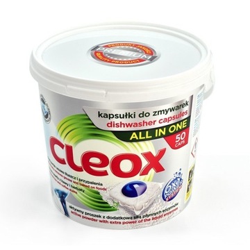 CLEOX Kapsułki do zmywarek All In One 50 szt