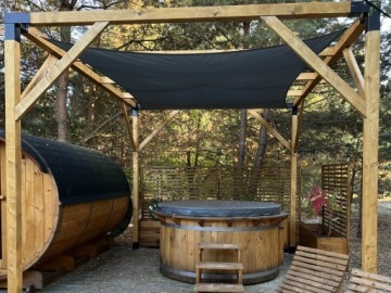 Ветрозащитное водонепроницаемое покрытие для сада PERGOLA GREY 3x4