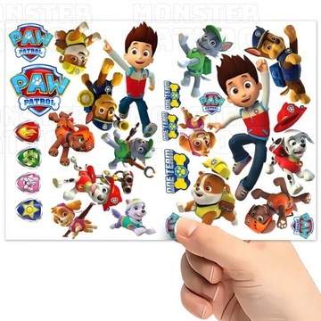 TATUAŻE TYMCZASOWE WODNE DLA DZIECI DZIECIĘCE PSI PATROL WZORY SUPER JAKOŚĆ